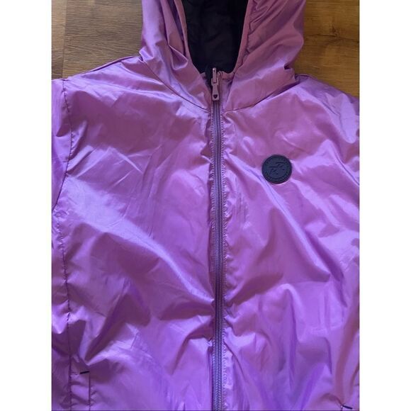 Rokka & Rolla Reversible Puffer Jacket Girl’s XL 14-16 Blue/Lavender Full Zip - Picture 6 of 16